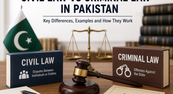 Civil Law vs Criminal Law in Pakistan