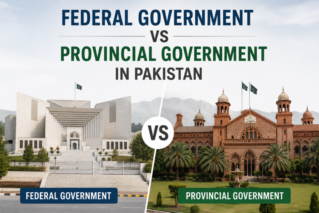 Federal Government vs Provincial Government in Pakistan
