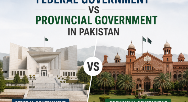 Federal Government vs Provincial Government in Pakistan