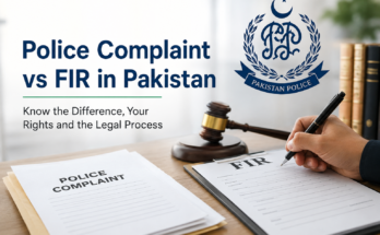Police Complaint vs FIR in Pakistan