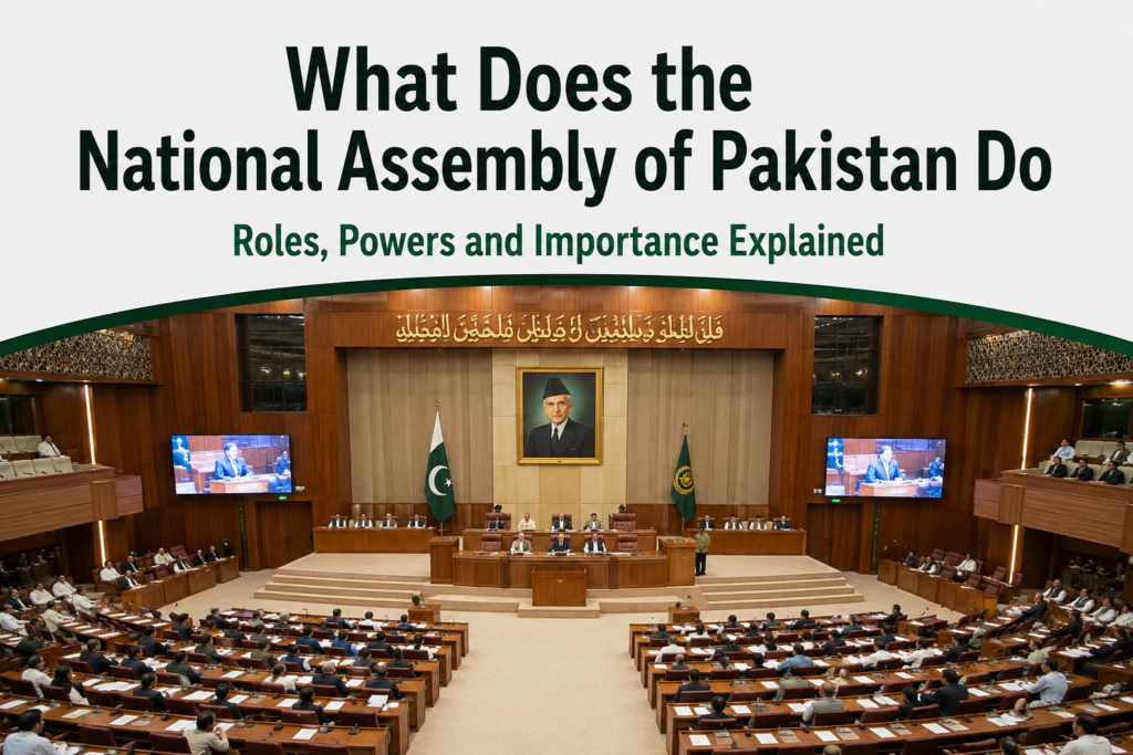 What Does the National Assembly of Pakistan Do