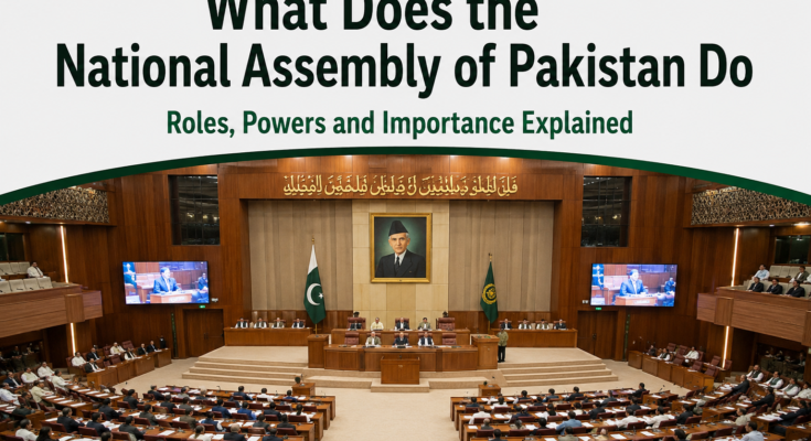 What Does the National Assembly of Pakistan Do