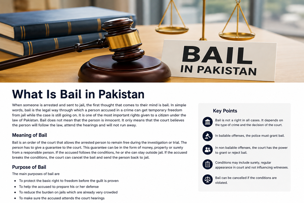 What Is Bail in Pakistan